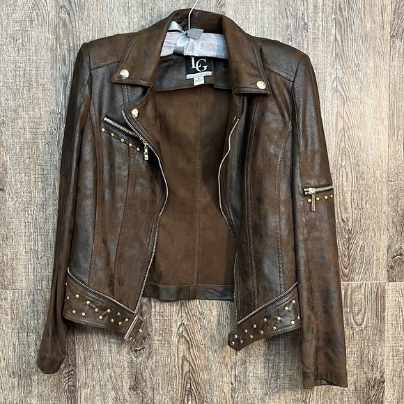 LENA GABRIELLE Jackets & Coats Lena Gabrielle Faux Leather Open